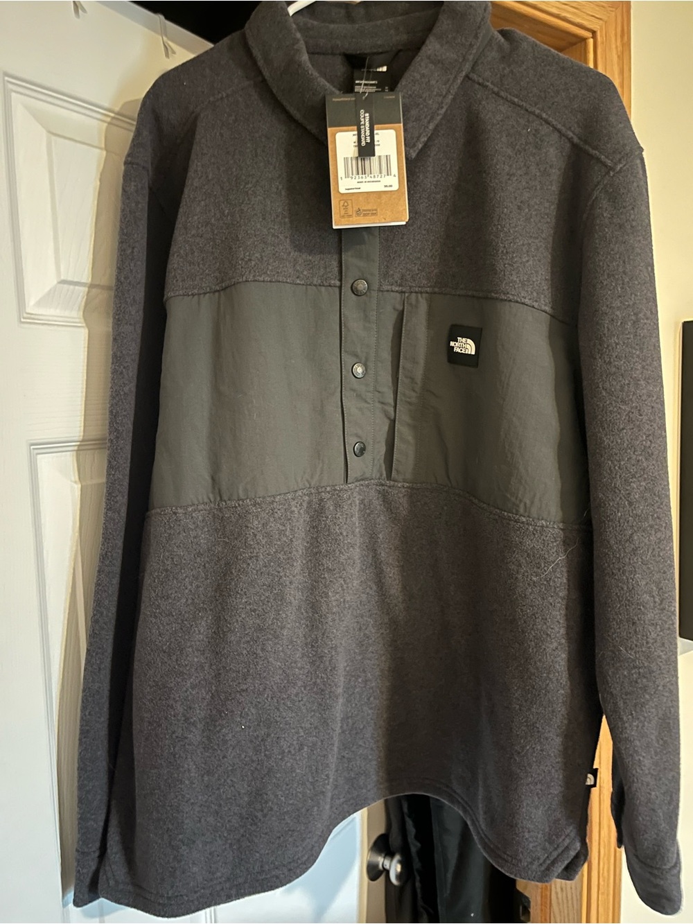 The North Face Charcoal Gray Pullover Performance Jacket